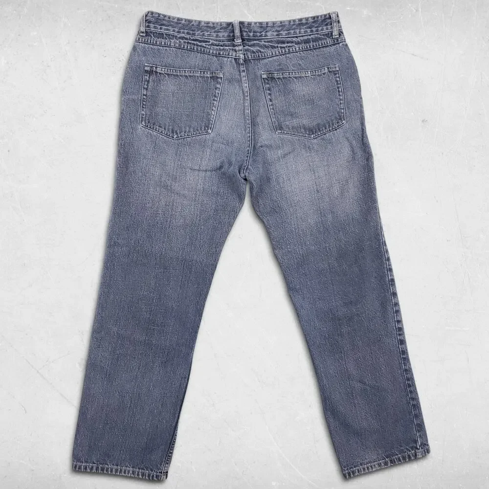 Boden Jeans Mens 36 Blue Med Wash Straight Leg Button Fly Classic Fit Denim